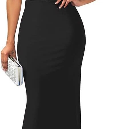 Women's Elegant  Off Shoulder Bodycon Long Formal Party Evening Dress