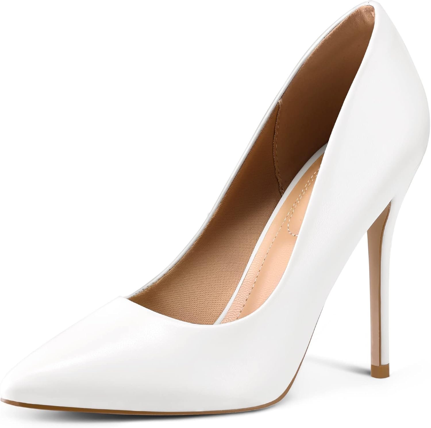 Women's High Heels Pumps Closed Pointed Toe Stiletto 4IN Heels Dress Wedding Shoes