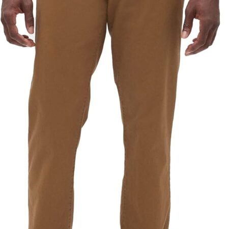 Men's Essential Straight Fit Khaki Chino Pants
