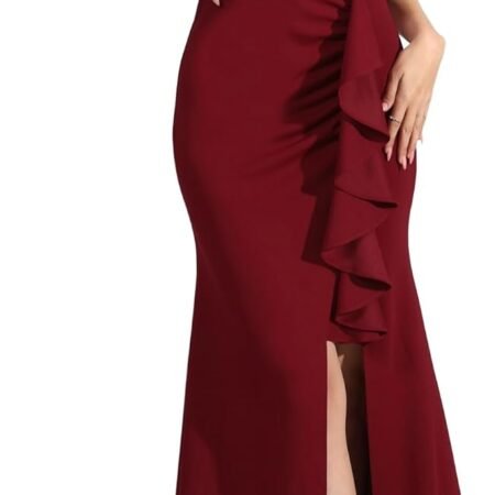 Women's Slim Fit Ankle Length Long Formal Dresses for Women Evening Party