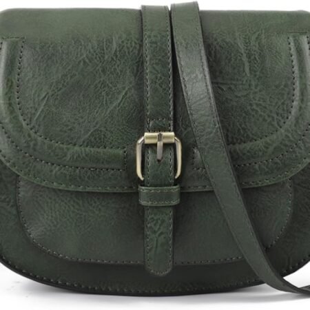 Crossbody Bags for Women,Small Saddle Purse and Boho Cross Body Handbags,Vegan Leather