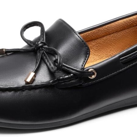 Women's Loafers Comfortable Dressy Slip-on Business Casual Work Shoes Bow-Knot Office Driving Round Toe Flats Loafers
