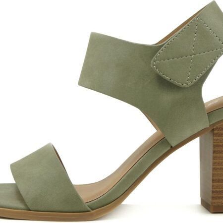 Women Open Round Toe Chunky Heel Ankle Strap High Heel Dress Sandals