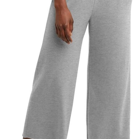 Women's  French Terry Wide Leg Crop Pants, Crop  Pants, 25", Available in Plus
