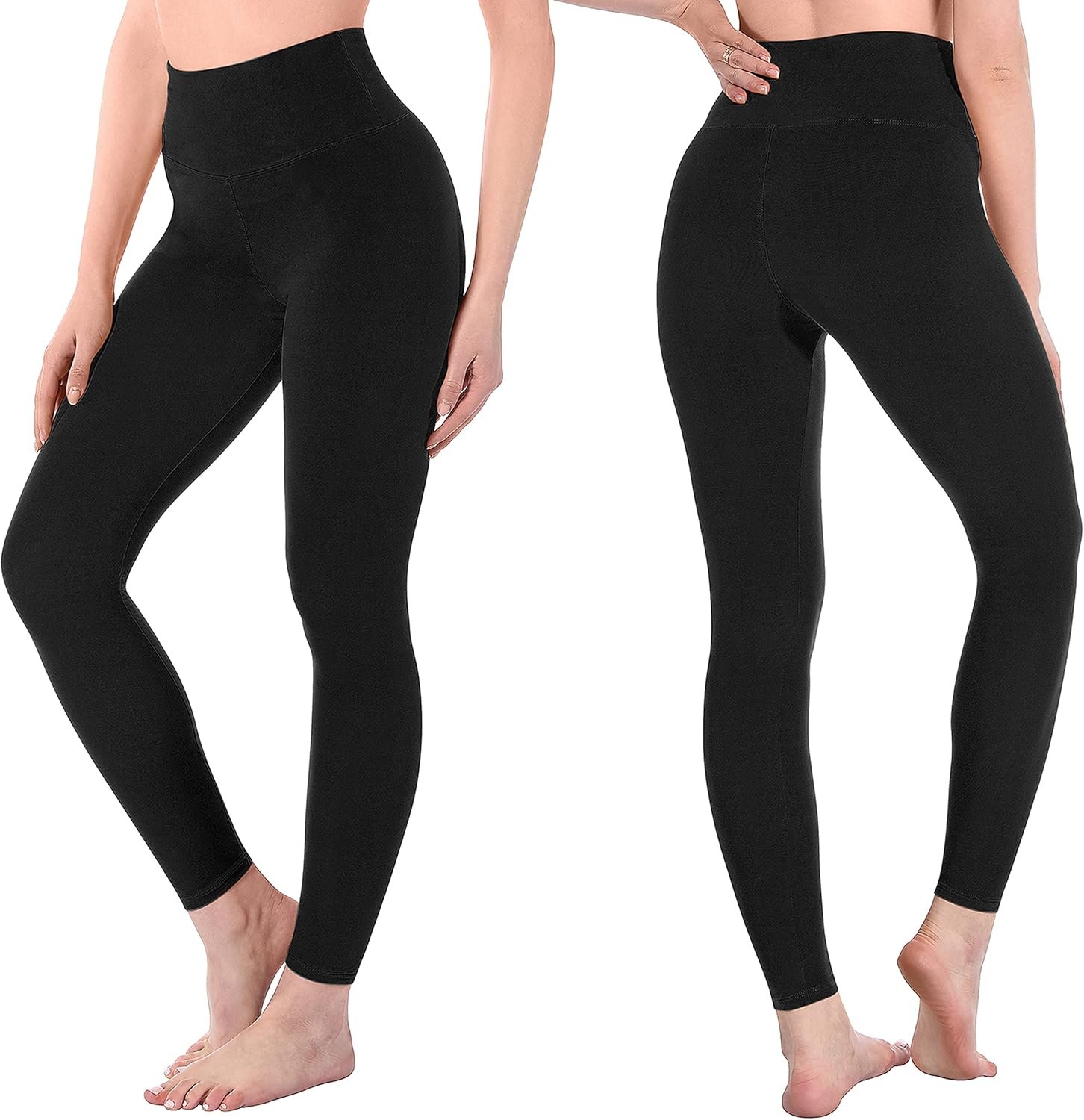 High Waisted Leggings for Women - Full Length & Capri Buttery Soft Yoga Pants for Workout Athletic - Image 2