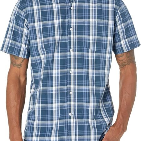Men's Regular-Fit Short- Poplin Shirt