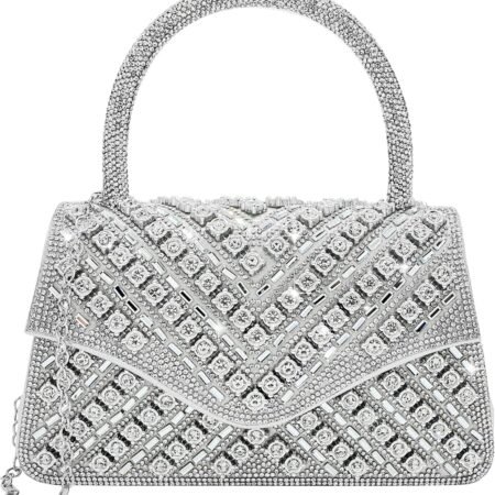 Clutch Purses for Women Sparkly Rhinestones Purses and Handbags for Wedding Party EveningBag with Chain