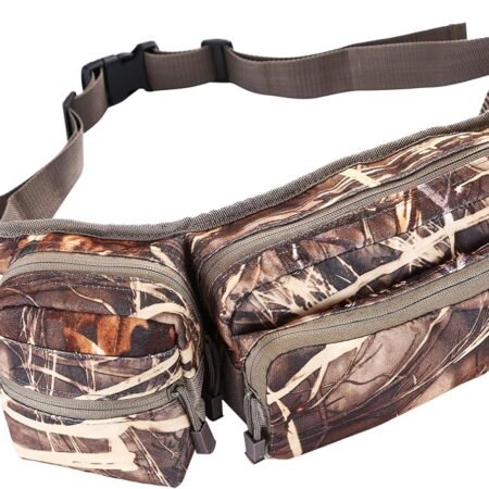 Camo Hunting Fanny Pack Military Waist Bag Hip Belt Bumbag Pouch for Hiking Climbing Outdoor