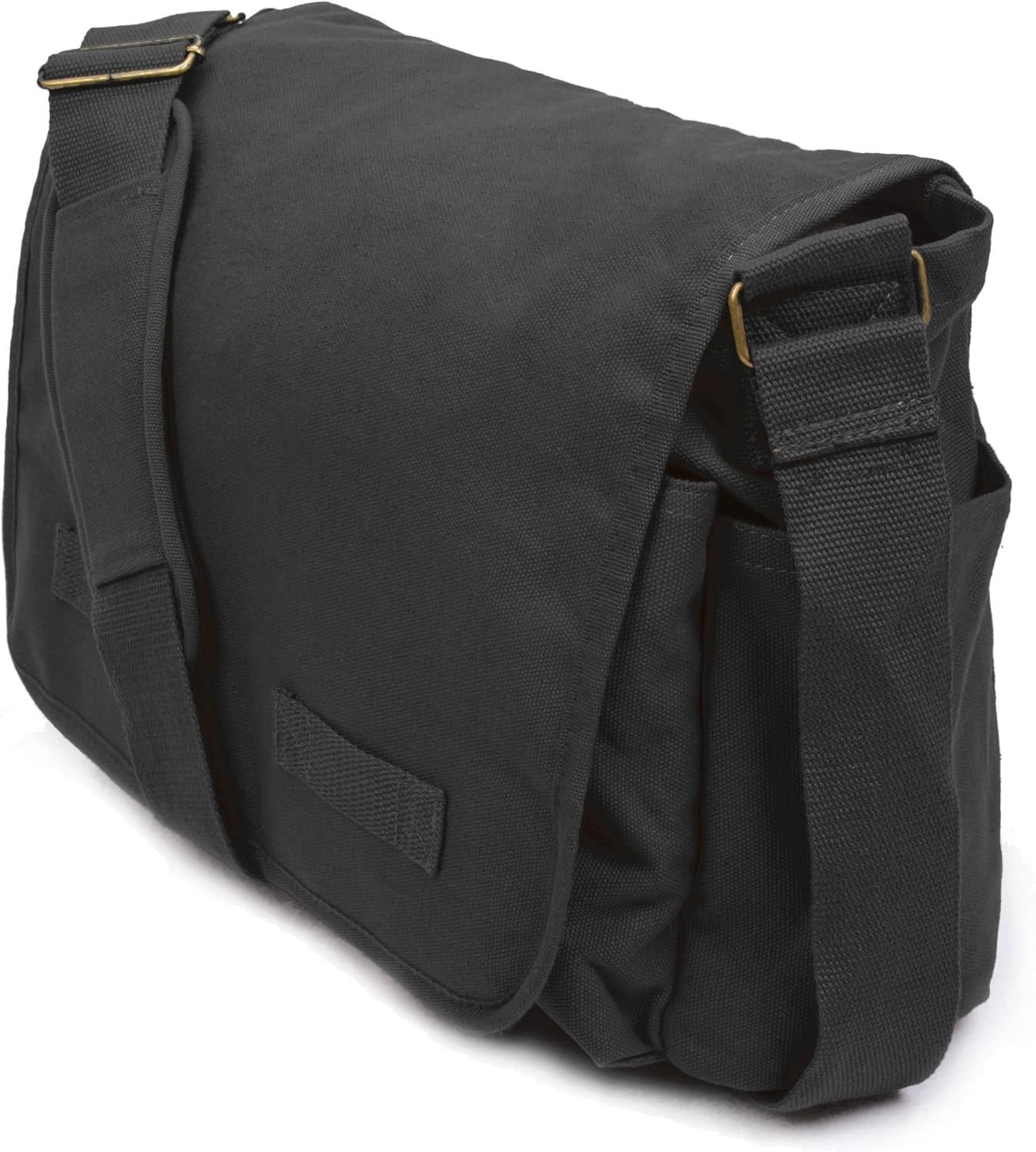 Classic Vintage Messenger Bag - Original Heavyweight Cotton Canvas Shoulder Bag with Upgraded Features - Image 2