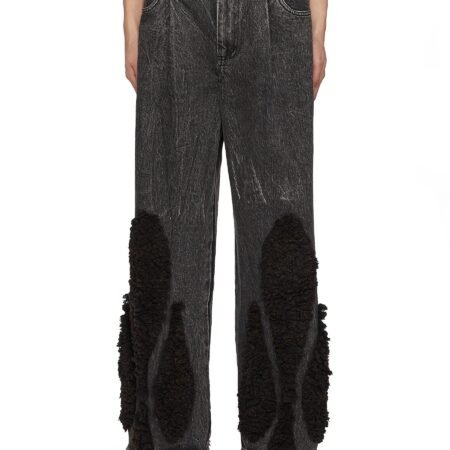 Furry Teardrop Dark Wash Boyfriend Jeans
