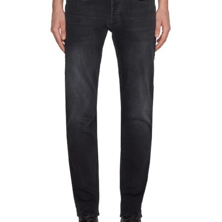 Medium Wash Cotton Blend Jeans