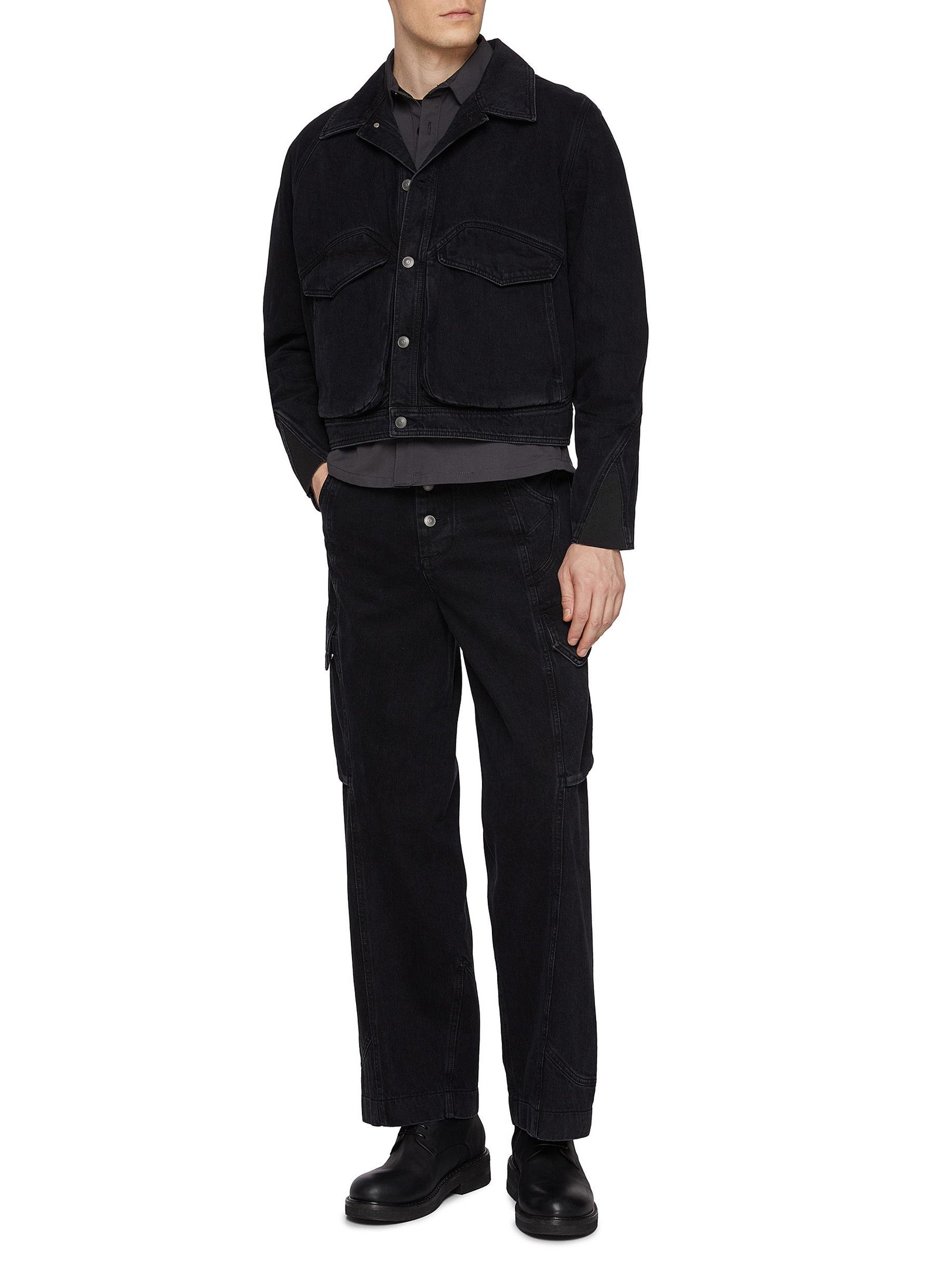 Bezier Denim Cargo Pants - Image 2