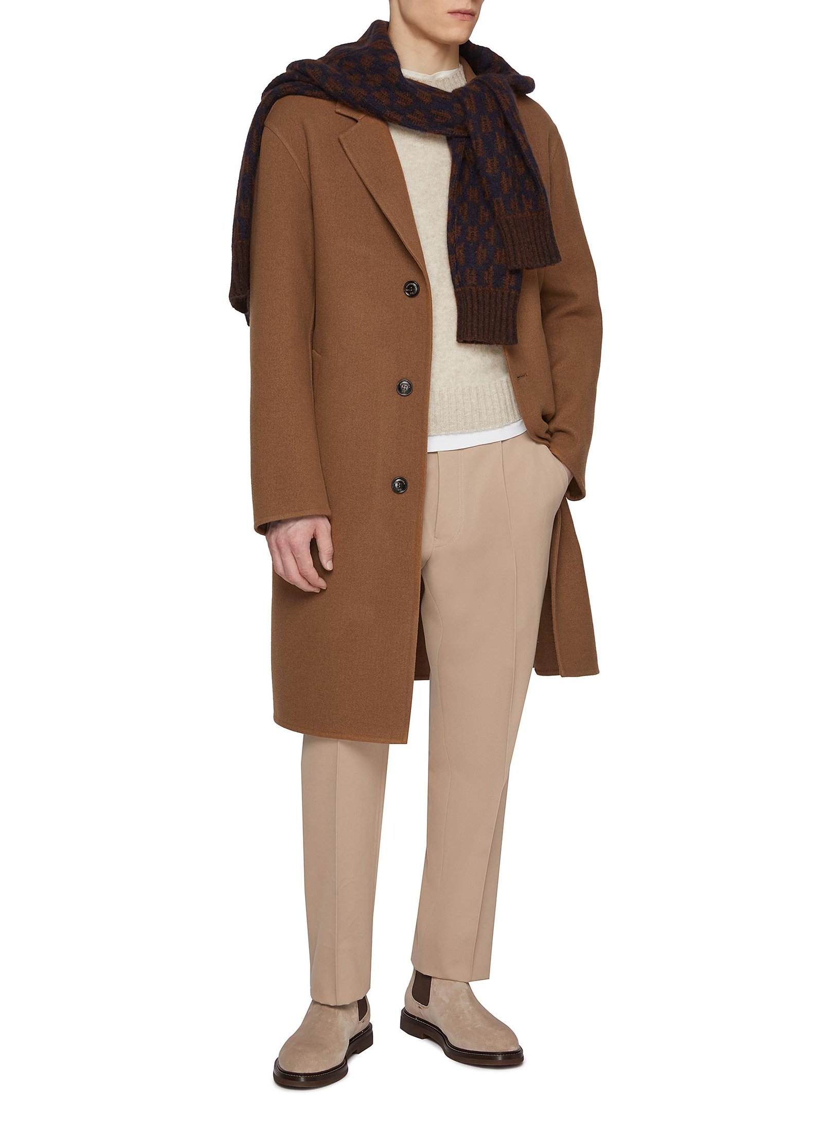 Notch Lapel Cashmere Coat - Image 2