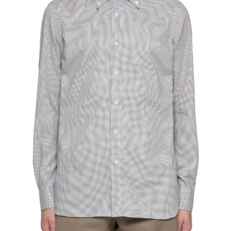 Houndstooth Cotton Wool Shirt