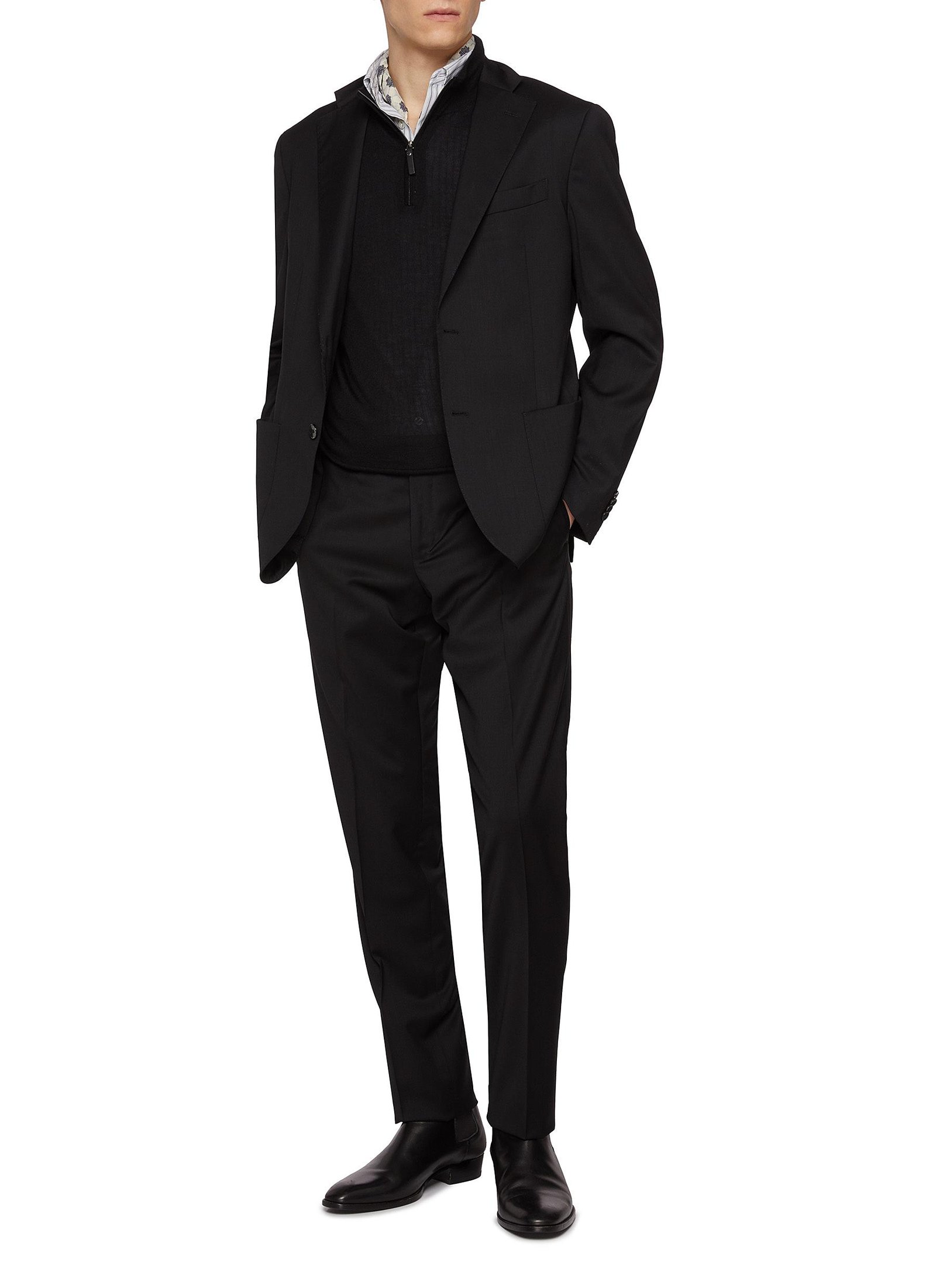 Single Breasted Notch Lapel Suit - Image 2