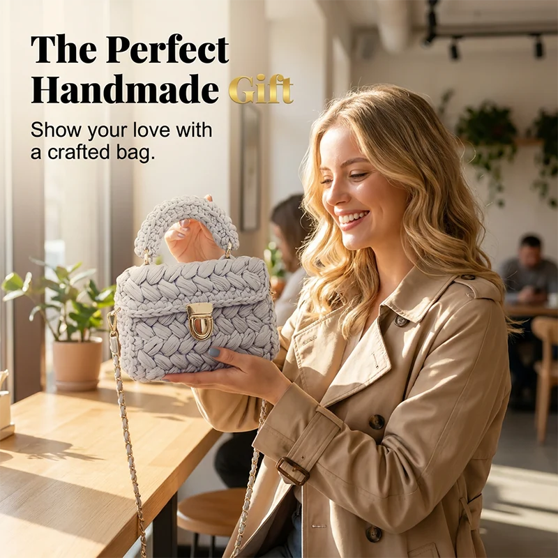 Complete DIY Crochet Bag Kit - Image 7