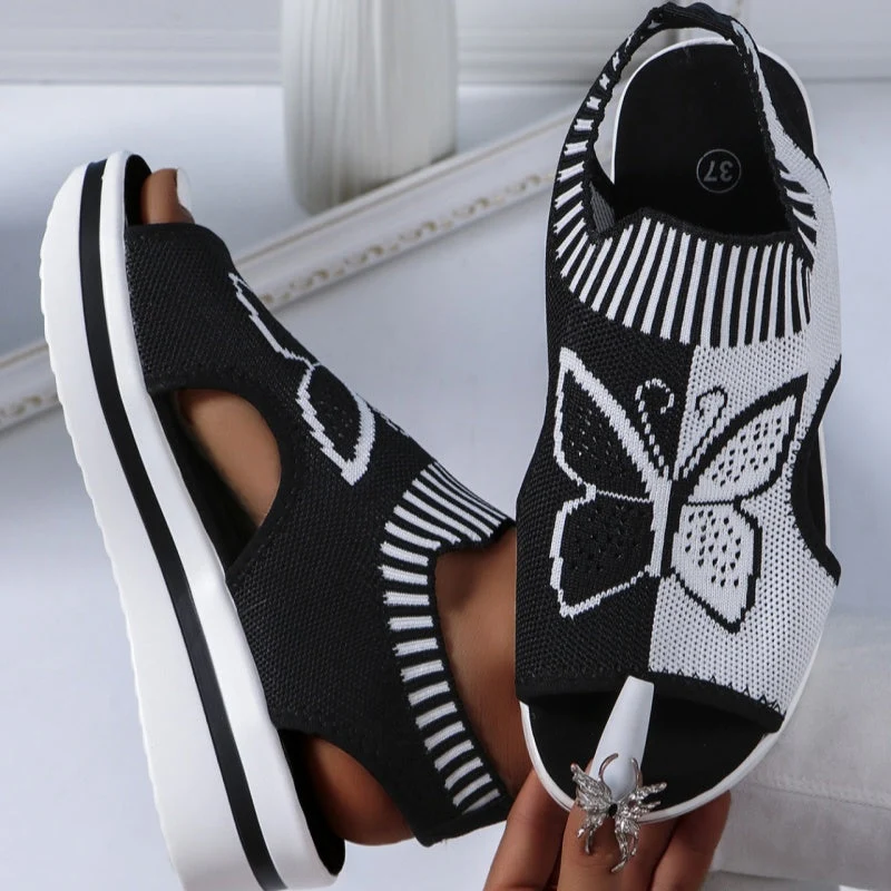 Women's Casual Peep-Toe Platform Beach Sandals - Image 11