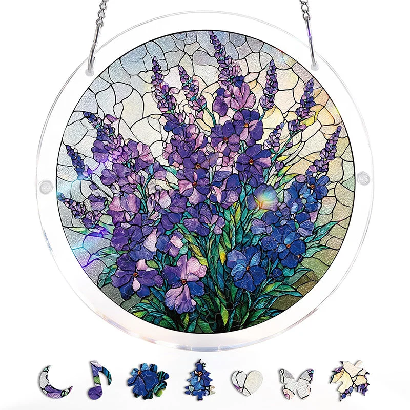 Alternative view of Acrylic Sunset & Sea Jigsaw Puzzle Window Hanging