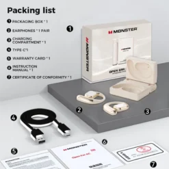 Alternative view of 🎧 LIMITED-TIME 50% OFF! 💥 Wireless Noise-Canceling Bluetooth 6.0 Earbuds – 145H Battery, IPX5 Waterproof, Sports ✨