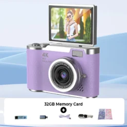Alternative view of 4K HD Flip-Screen Digital Camera