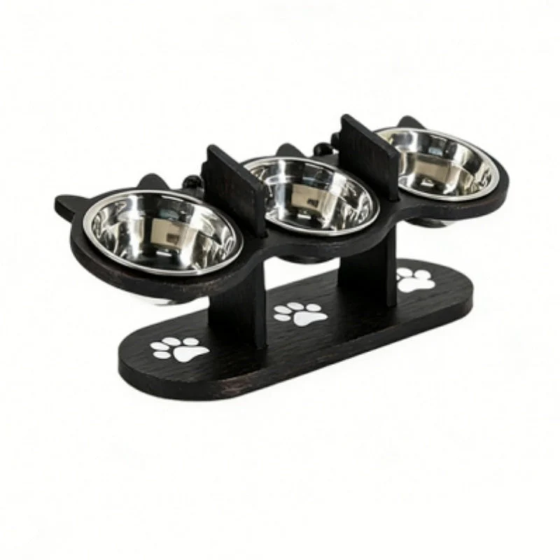 Anti-Slip Elevated 3-Bowl Pet Feeder - Image 7