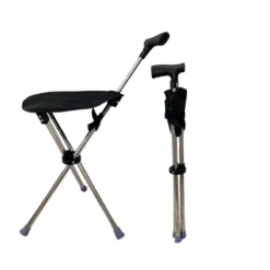 ⏳Time-Limited Special⏰2-in-1 Foldable Cane With Chair🌟 Freedom To Walk, Rest, And Explore With Ease!