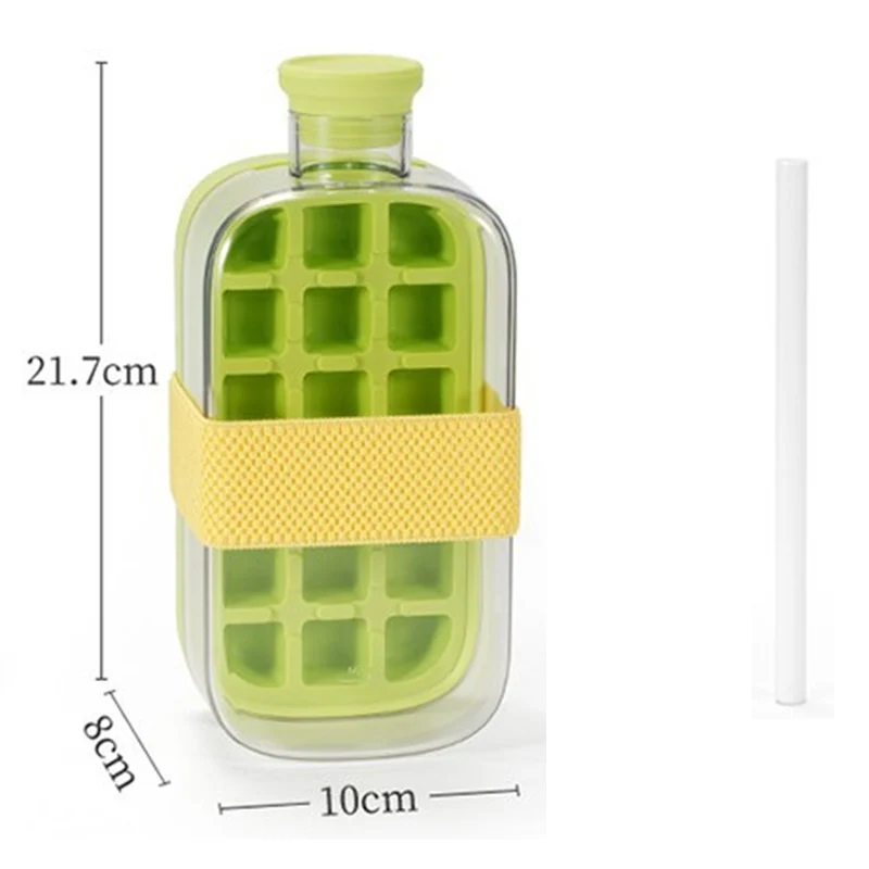 βοΈ2-in-1 Ice Cube Maker Water Bottle Built-In Ice Tray, Food-Grade Silicone, Bpa-Free. Make Ice & Store Water In One Bottle β Ideal For Gym, Office & Travel! ποΈββοΈπΌβοΈ - Image 11