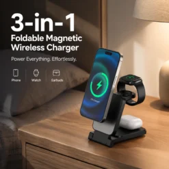 Alternative view of 3-in-1 Foldable Magnetic Wireless Charger