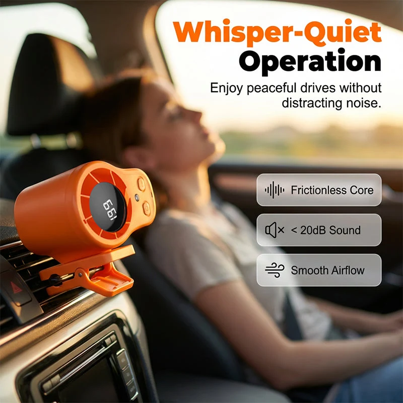 Hands-Free Personal Cooling Fan with LED Display - Image 3