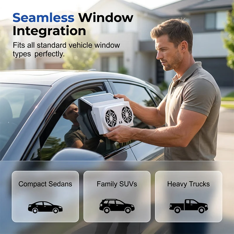 Solar Powered Car Ventilator Fan - Image 6