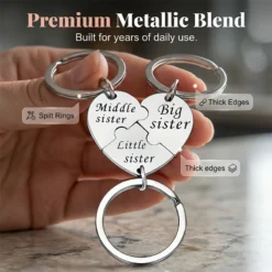 Alternative view of 3-Piece Stainless Steel Interlocking Keychain Kit