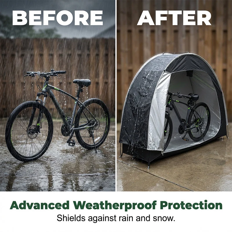 Multi-Purpose Portable Outdoor Storage Shed for Bikes - Image 5
