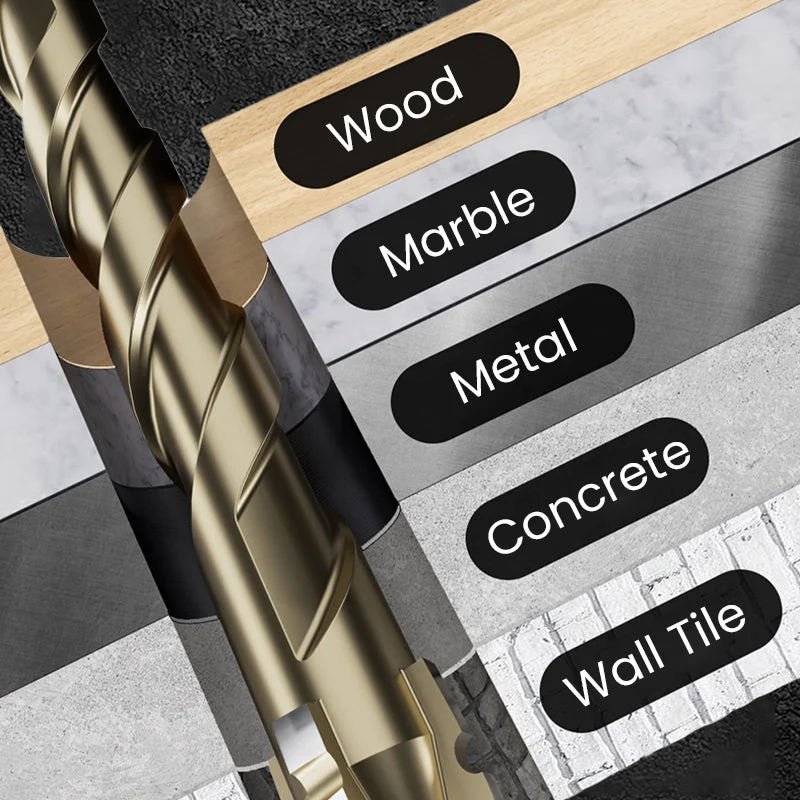 🏆Flash Sale⚡ 50K+ SOLD! 💥High-Strength 4-Flute Serrated Eccentric Drill Bit Kit - Image 3