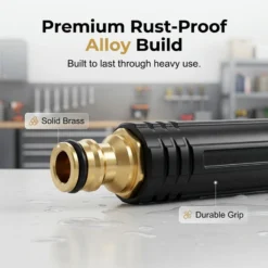Alternative view of 🥳2026 HOT SALE🥳💞50K+ SOLD!🔫🧼 50% OFF! Turbo Power Water Nozzle – Concentrated jet for tough grime, gentle fan for flowers. Brass connector, leak‑free. Wash at home, save big on car washes. 🚗💨