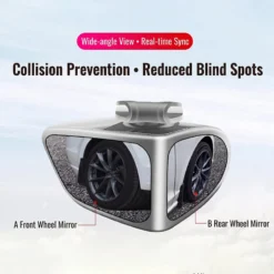 Dual-Lens 360°Adjustable Blind Spot Mirror