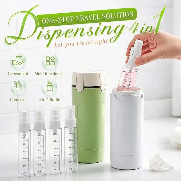 π§΄ 50% OFF NOW! π 4-in-1 Travel Dispenser Bottles β Leak-Proof, Refillable & TSA Approved - Image 4