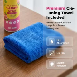 Artificial Flower Cleaning Spray with Towel