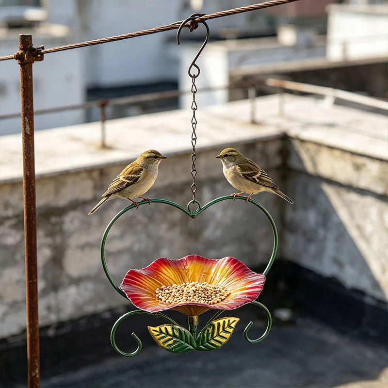 Outdoor Hanging Heart-Shaped Bird Feeder - Image 5