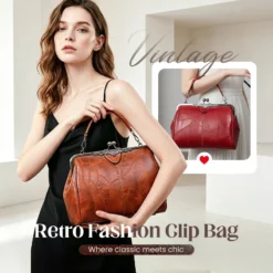 👛 2026 Retro Fashion Clip Bag – Stylish, Elegant & Practical for Everyday Use 👜✨
