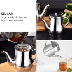 Alternative view of 304 Stainless Steel Filter Oil Kettle Large Capacity (🔥 50% off Hot Sale)