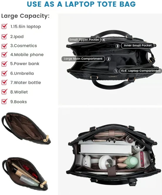 🔥Hot Sale 50% OFF🔥3 in 1 Lunch Tote Bag for Women🎁Free Matching Wallet⏰ - Image 5