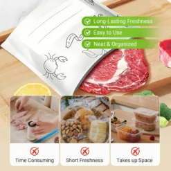 Alternative view of 🍗Buy 2 Get 1 Free 🥦Reusable Aluminum Foil Sealable Storage Bags