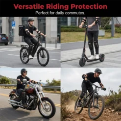 Alternative view of 🏍️ 40% OFF NOW! 🛡️ Motorcycle Knee and Elbow Protector Set – Impact-resistant, adjustable straps & breathable padding – essential for riding, skating or cycling safety 💪
