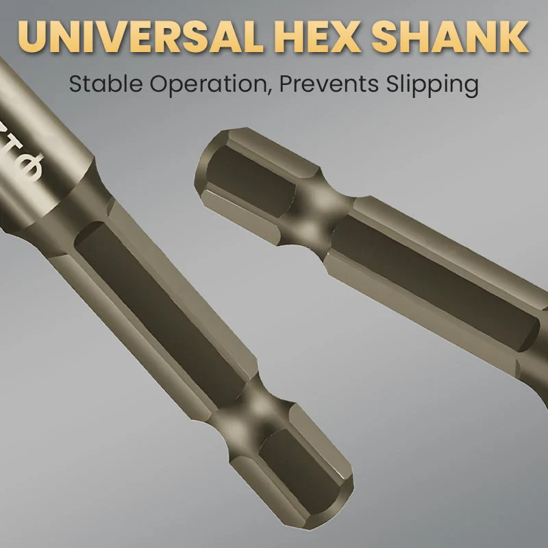 🏆Flash Sale⚡ 50K+ SOLD! 💥High-Strength 4-Flute Serrated Eccentric Drill Bit Kit - Image 11