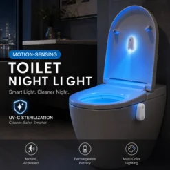 Motion-Sensing Rechargeable Toilet Night Light