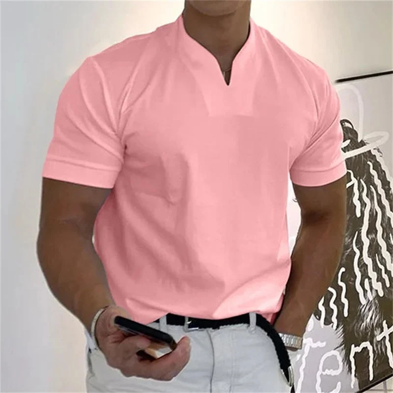 ⏰ Now only 50% off! 💎 Men Gentlemans Business Short Sleeve Fitness T-shirt - Image 7