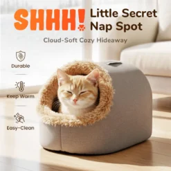 💥Hot sale 🐶🐱Pet Cozy Warm Cave Bed