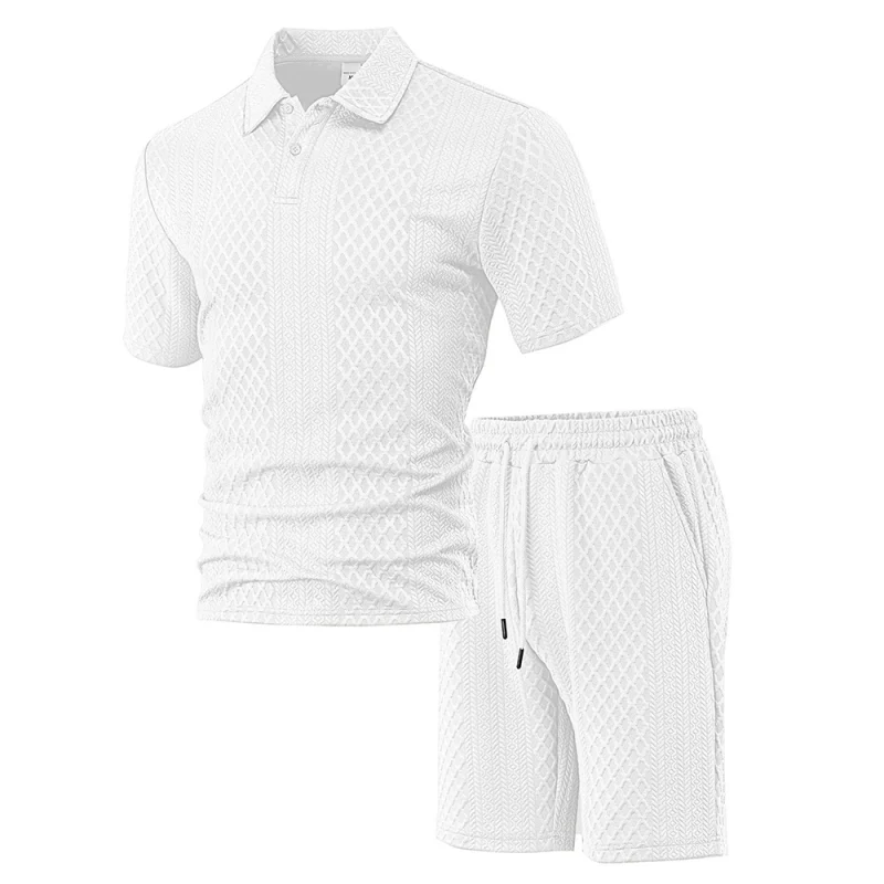 π50K+ SOLD!π₯π©³Men's Diamond Print 2-Piece Set β Ready in seconds! Soft, breathable top with easy shorts. No fuss, just style. Perfect for garden BBQs or coffee dates. - Image 12