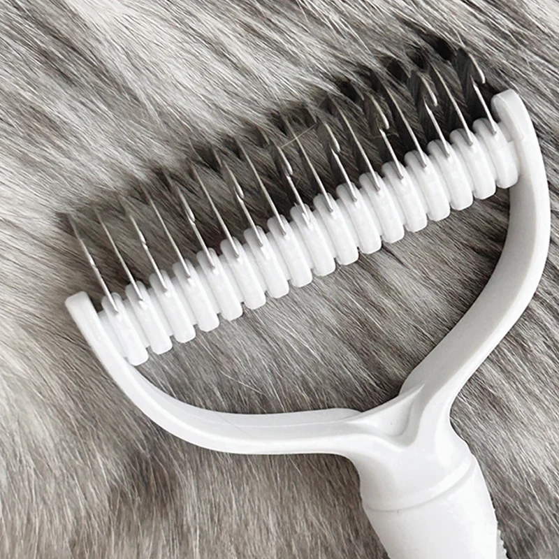 Dual-Sided Pet Grooming Rake - Image 3