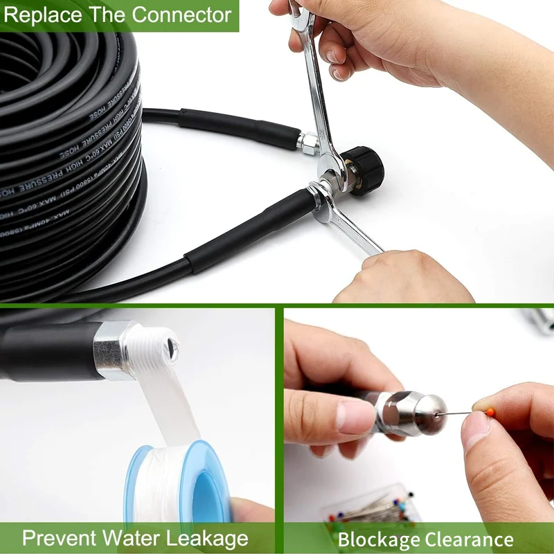 π¦ 50% OFF INSTANT! πΏ 5800PSI Sewer Jetter Kit - High-Pressure Nozzle & Hose for Clogged Drains/Pipes, Compatible with Most Pressure Washers π§π¦ - Image 4